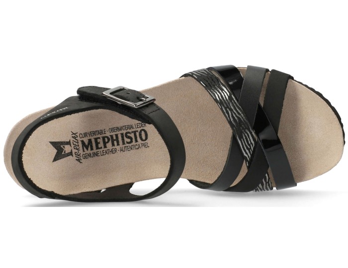 Mephisto LANNY Sandal for Women Black Leather